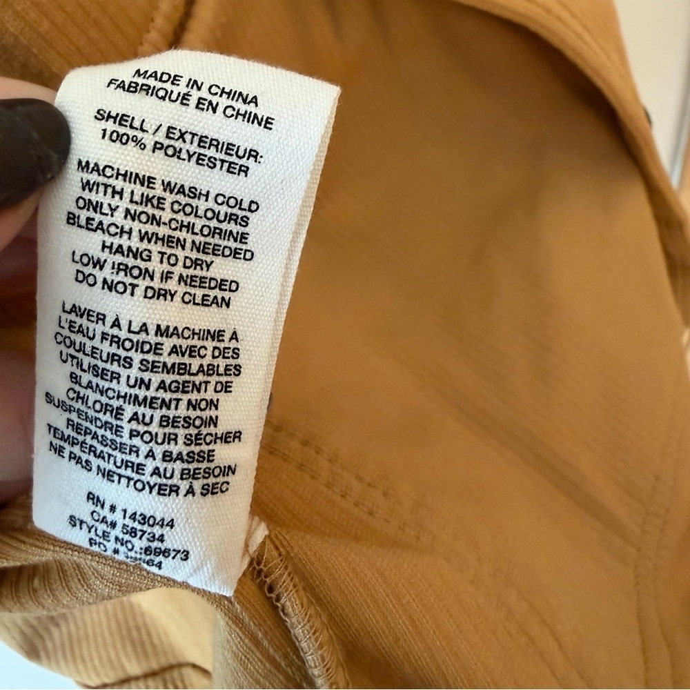 Avec Les Filles Mustard Corduroy Oversized Boxy Jacket - Picture 3 of 3
